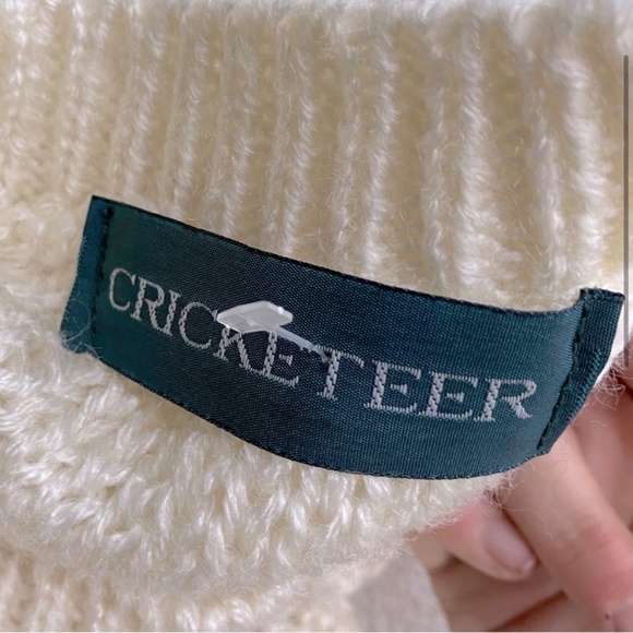 Vintage Cricketeer Chunky Knit Crew Neck Sweater XL - Picture 3 of 16